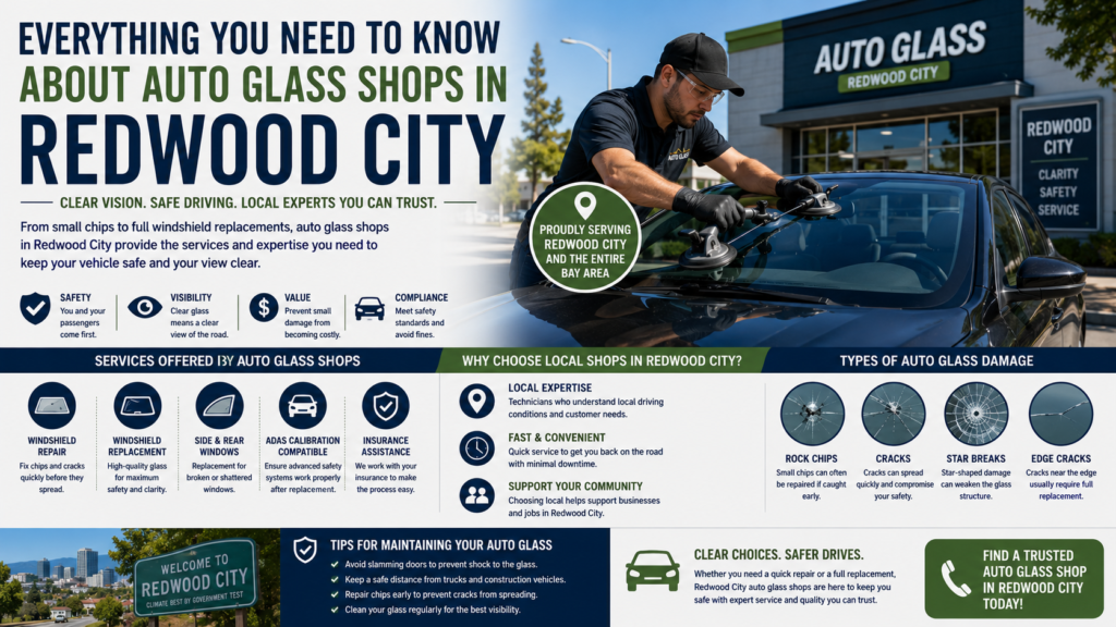 Everything You Need to Know About Auto Glass Shops in Redwood City
